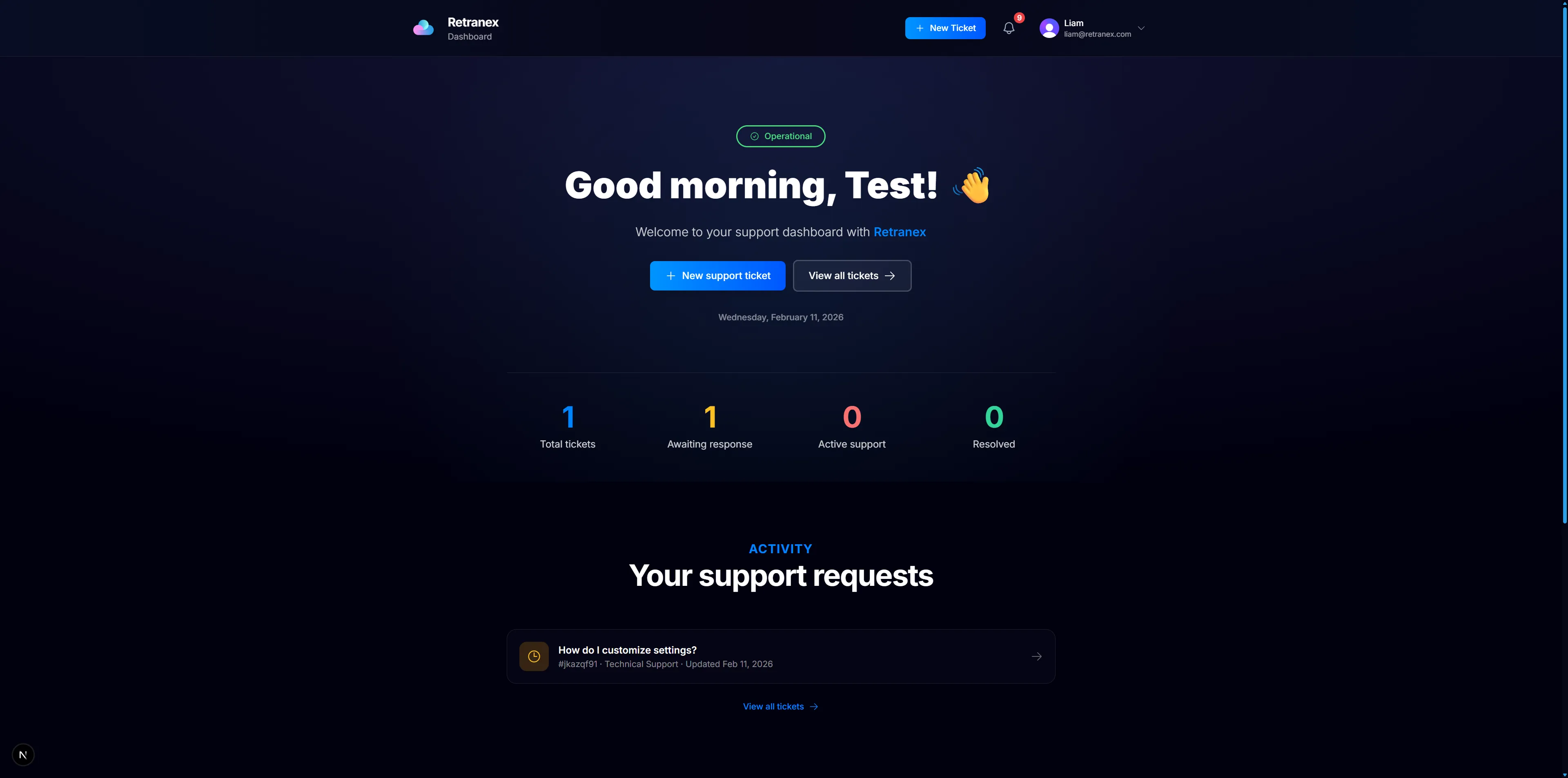 Retraflow Ticket Portal